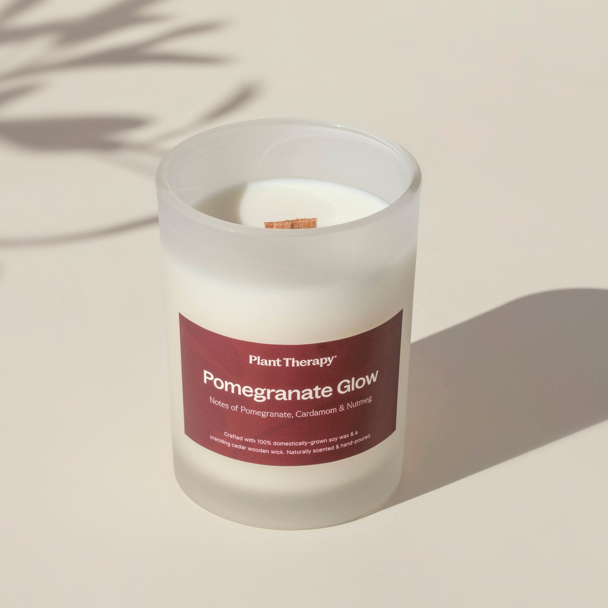 Pomegranate Glow Naturally Scented Candle Plant Therapy