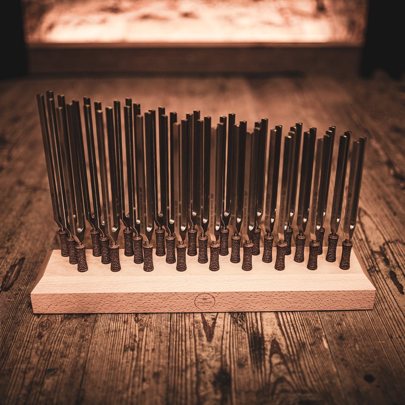 Pro 27 Complete Healing Steel Tuning Fork Set - Weighted Sound Healing LAB