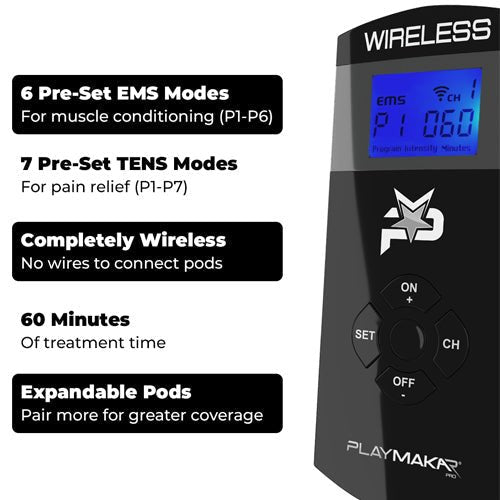 PRO Wireless Muscle Stimulator with TENS + EMS iReliev