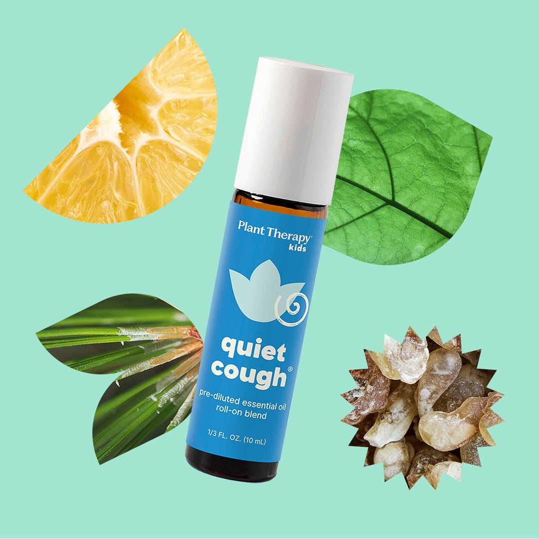Quiet Cough® Essential Oil Blend Pre - Diluted Roll - On Plant Therapy
