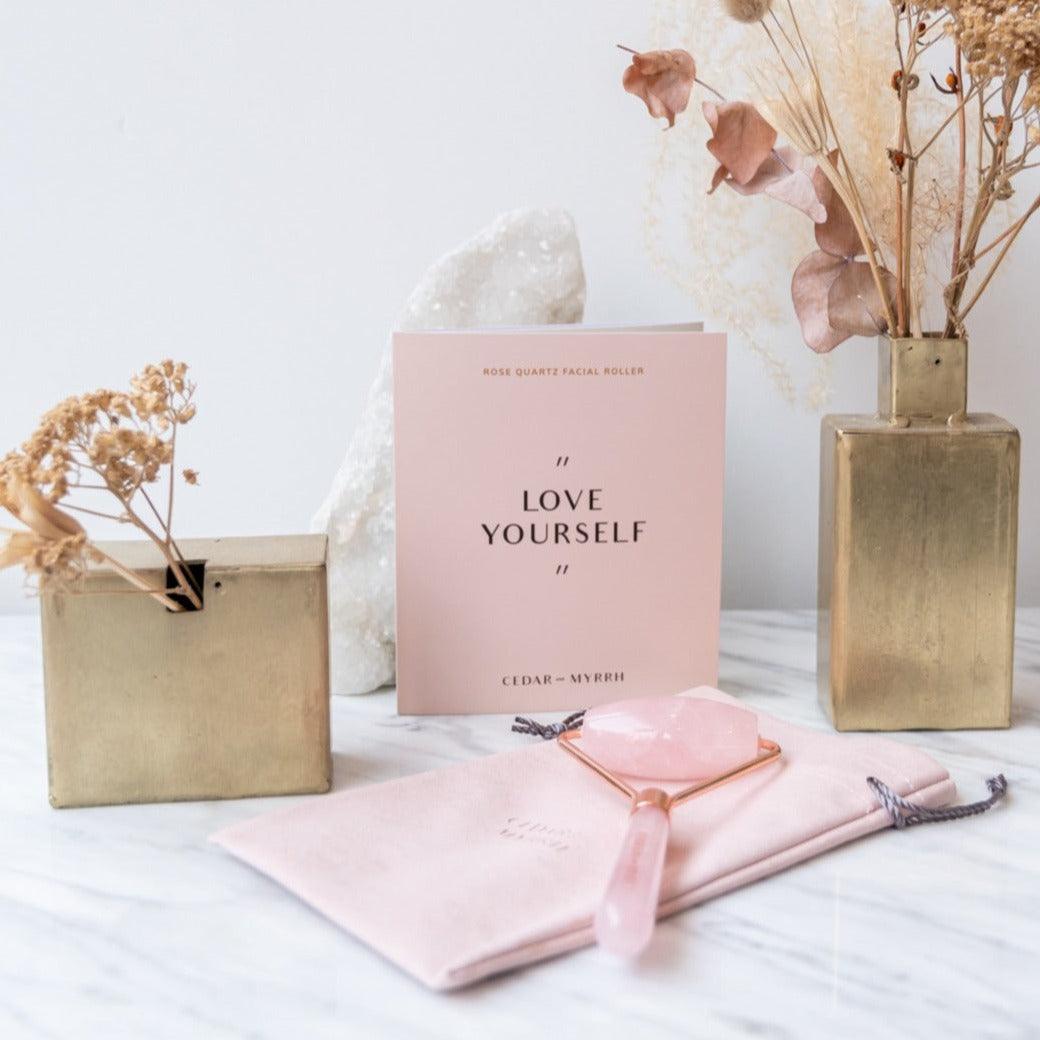 Rose Quartz Facial Roller CEDAR AND MYRRH