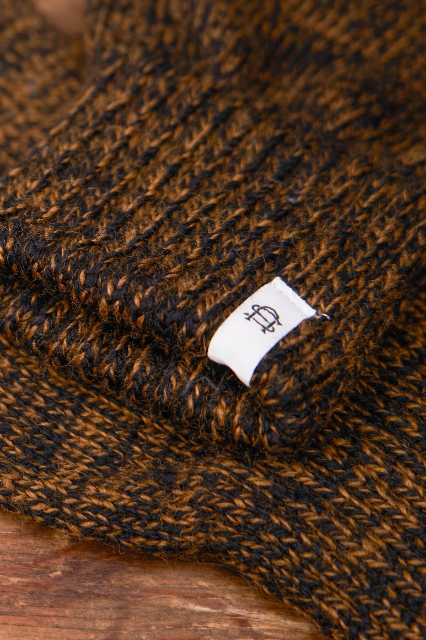 Rust Melange with Black Deerskin Full Glove UPSTATE STOCK