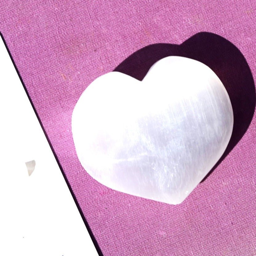 Selenite Heart CRYSTALS.COM