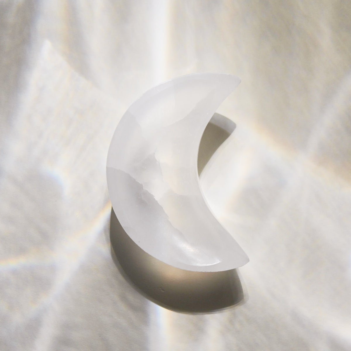 Selenite Moon Bowl CRYSTALS.COM