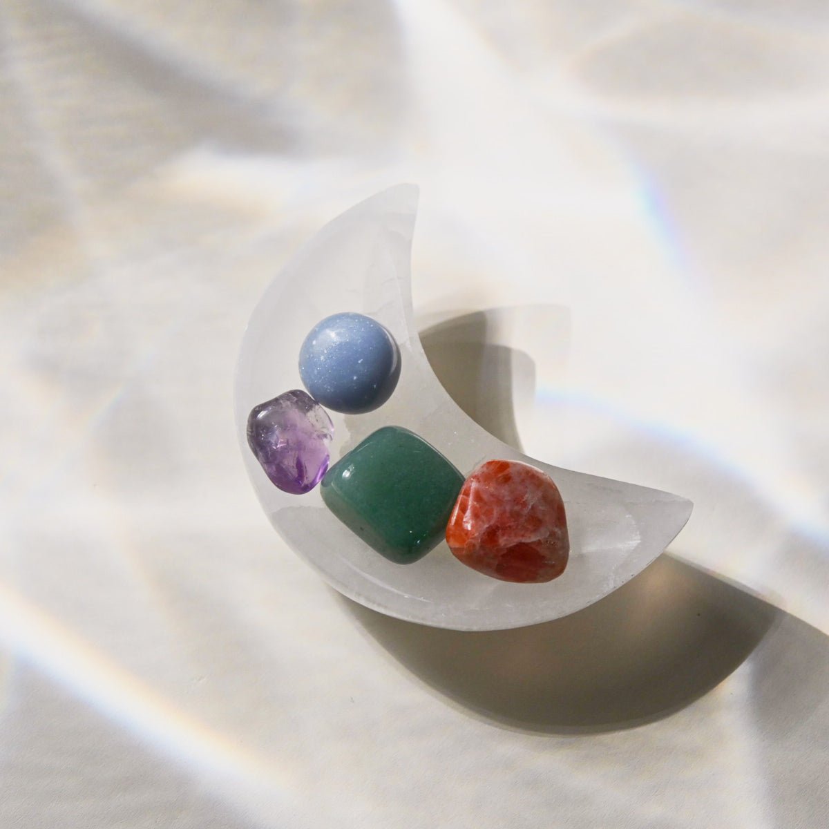 Selenite Moon Bowl CRYSTALS.COM