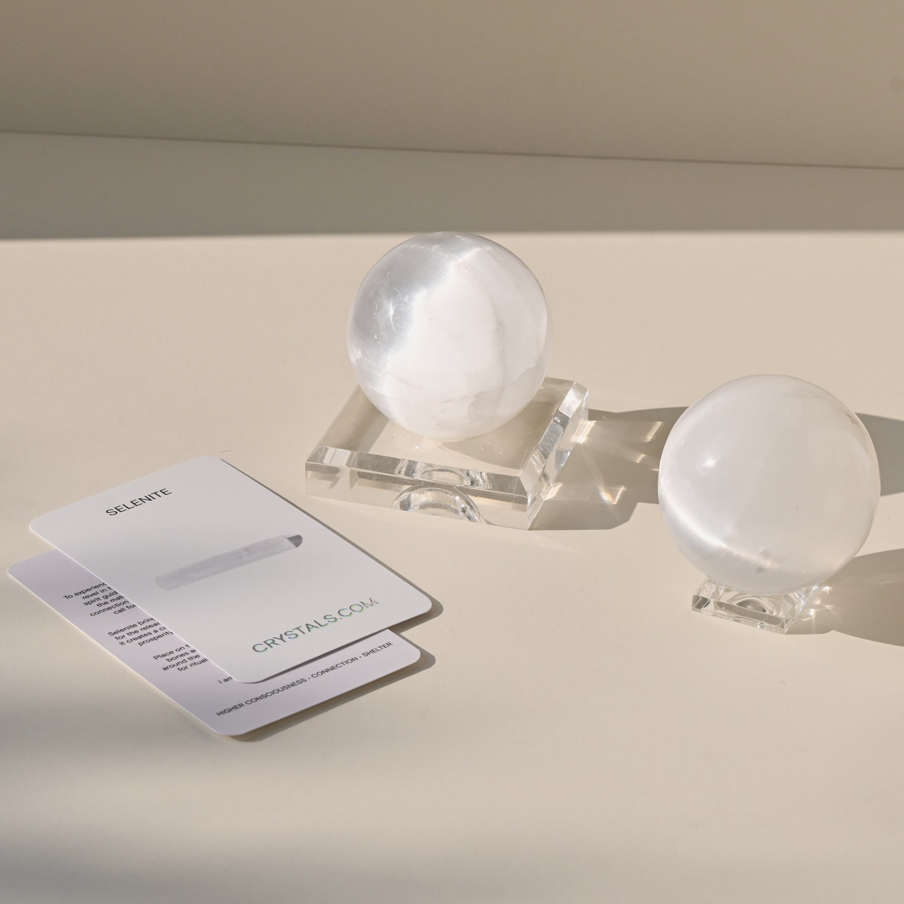 Selenite Sphere - Harmony CRYSTALS.COM