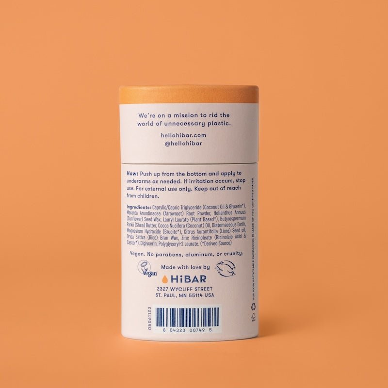 Sensitive Plastic - Free Deodorant HiBAR