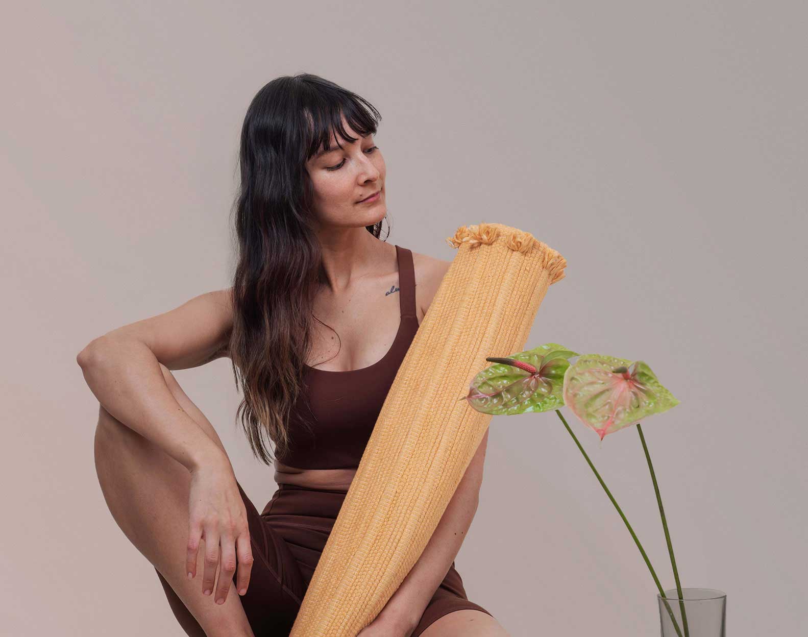 Sunstone - Naturally Dyed Herbal Yoga Mat okoliving