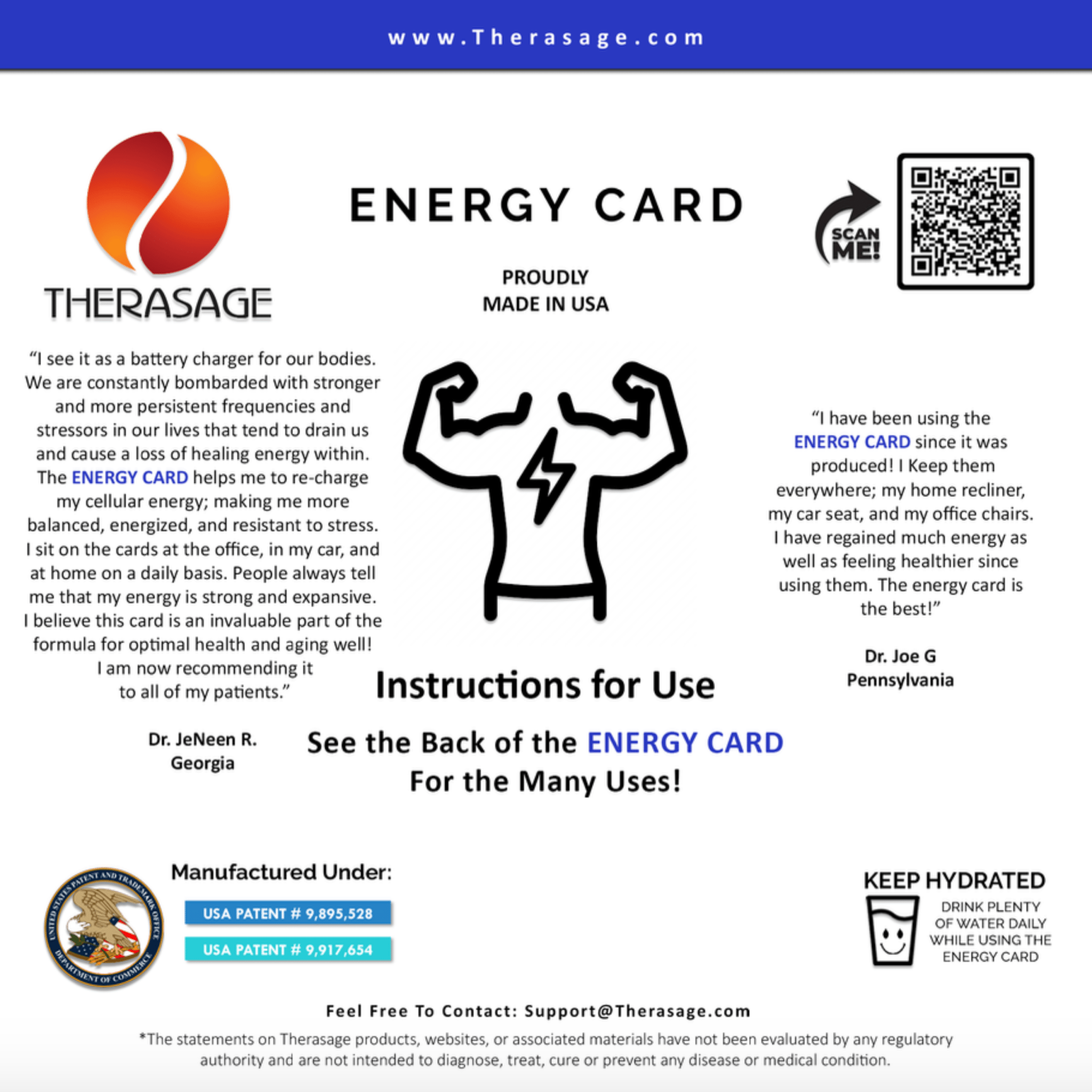 TheraVibe - 6x6 Card - Energy Therasage