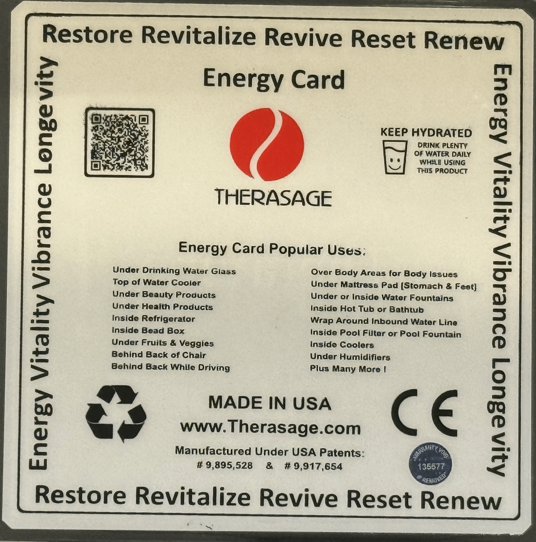 TheraVibe - 6x6 Card - Energy Therasage
