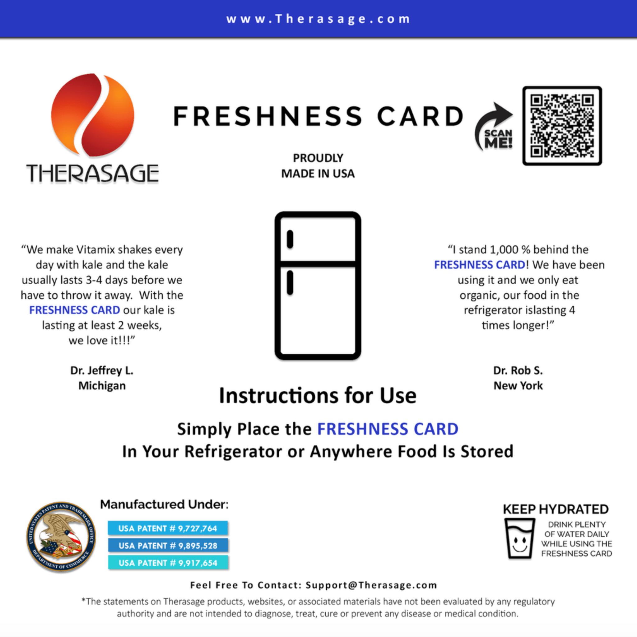 TheraVibe - 6x6 Card - Freshness Therasage