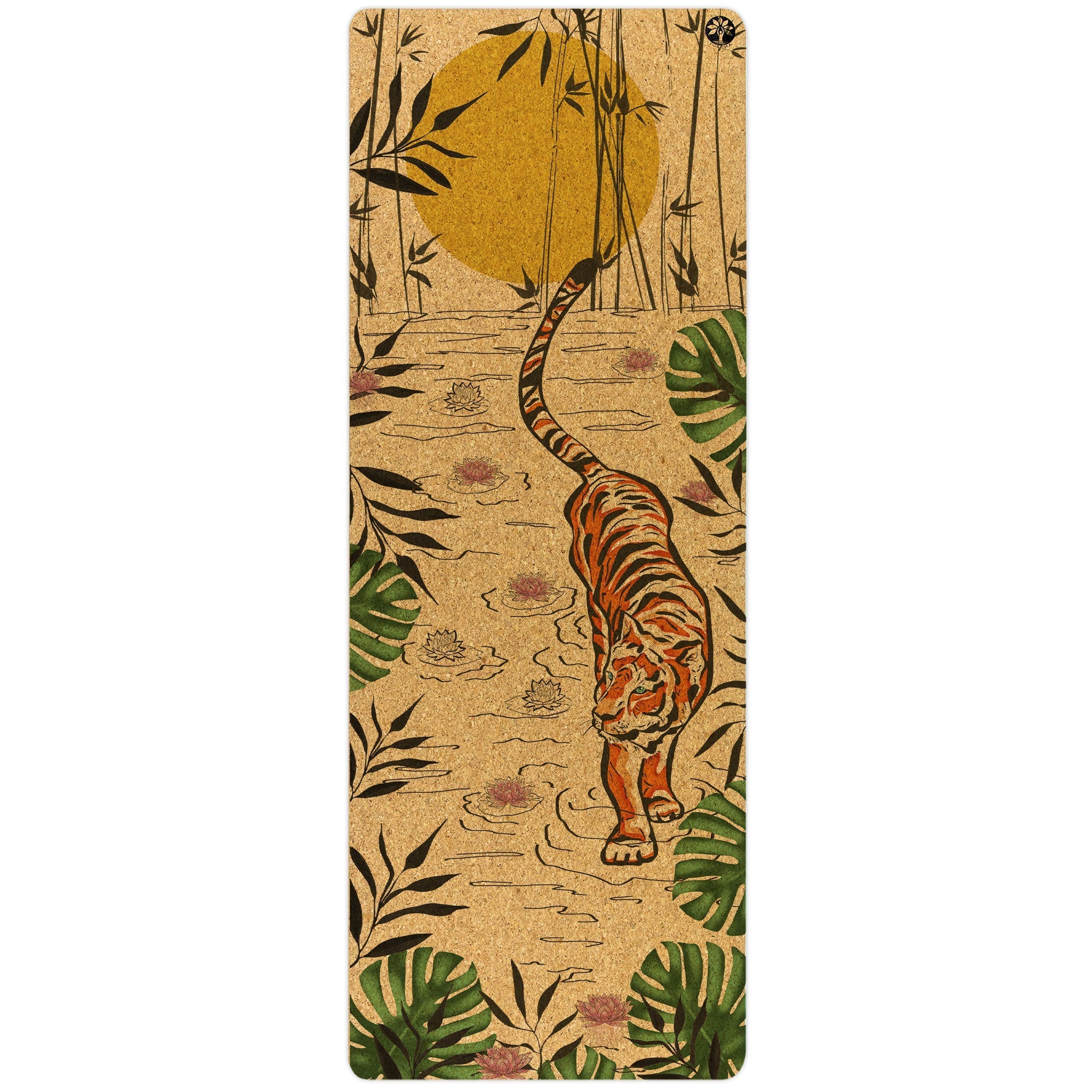 Tiger Lotus Original Cork Yoga Mat Yoloha Yoga