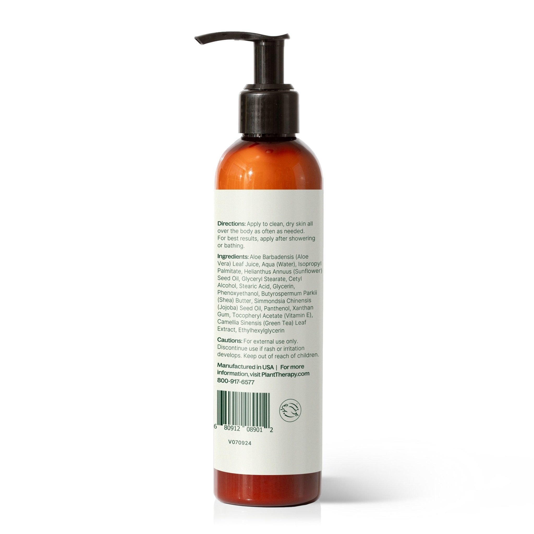 Unscented Body Lotion with Aloe and Shea Plant Therapy