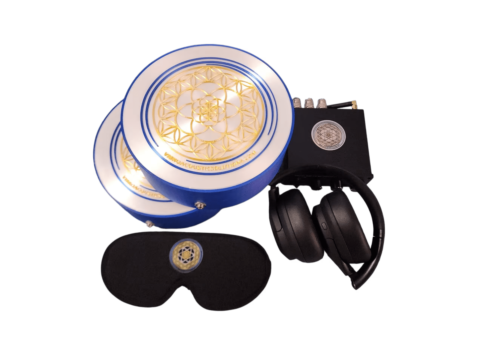 Vibroacoustic Therapy Massage Table Attachments with custom Amplifier Bundle Vibroacoustic Solutions