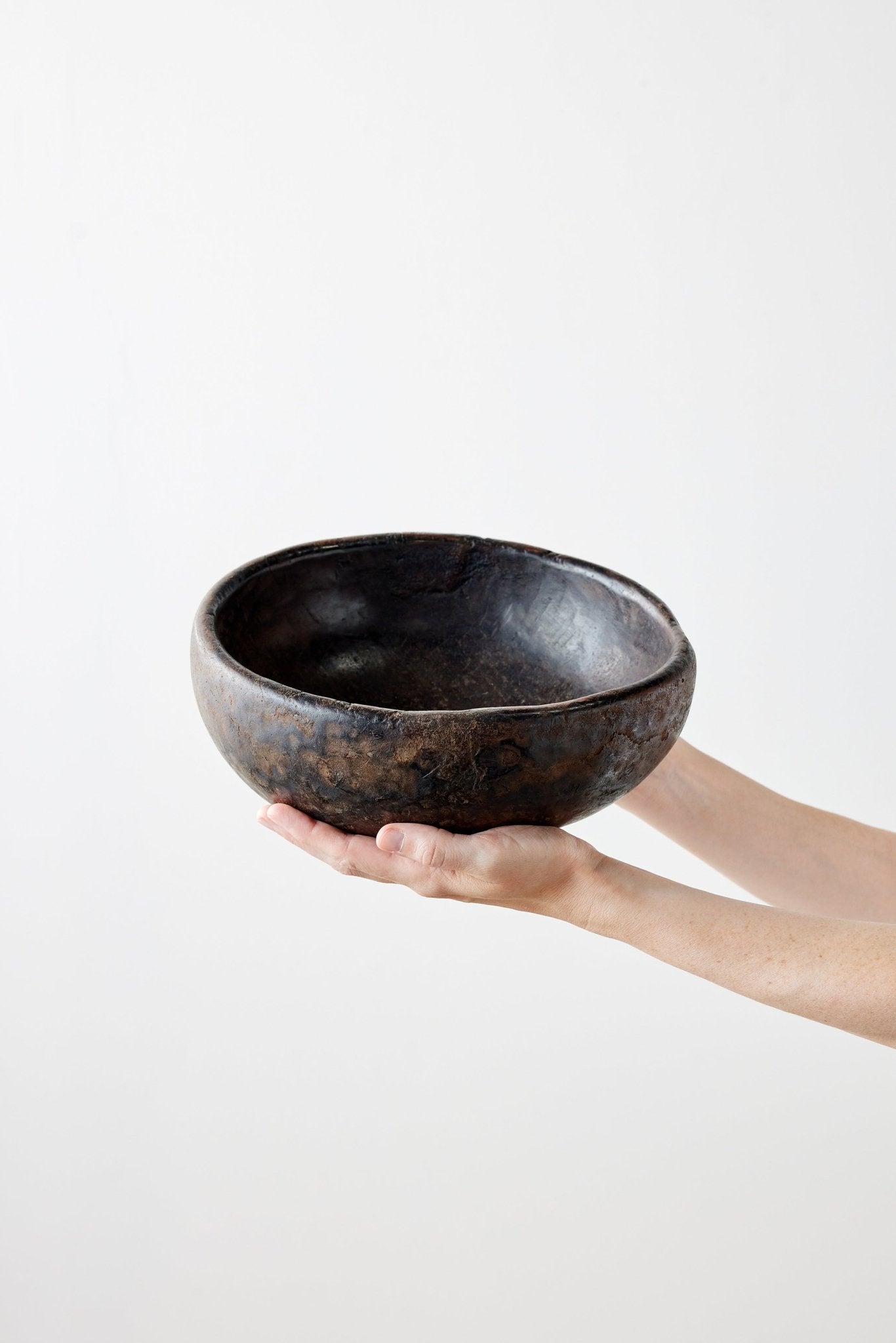 Vintage Iroko Wood Bowl Kanju Interiors