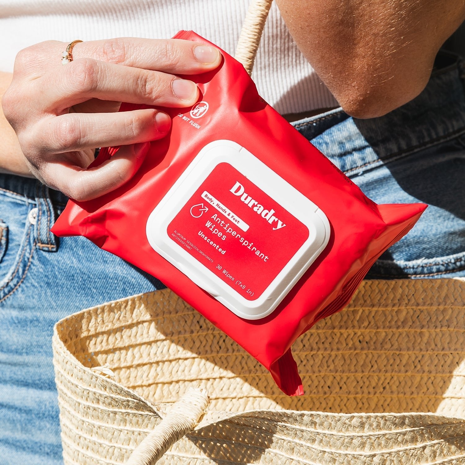 Whole Body Antiperspirant Wipes Duradry