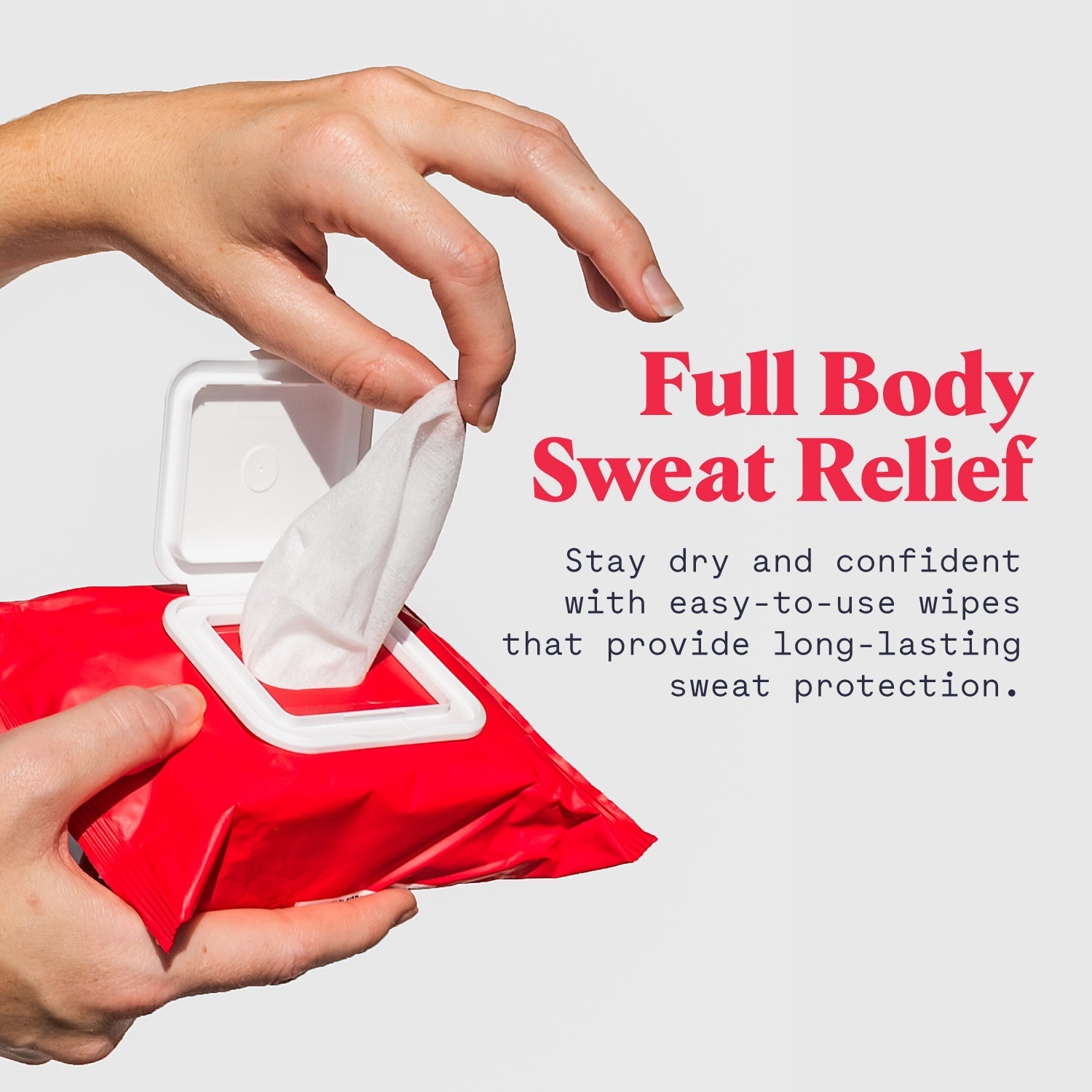 Whole Body Antiperspirant Wipes Duradry