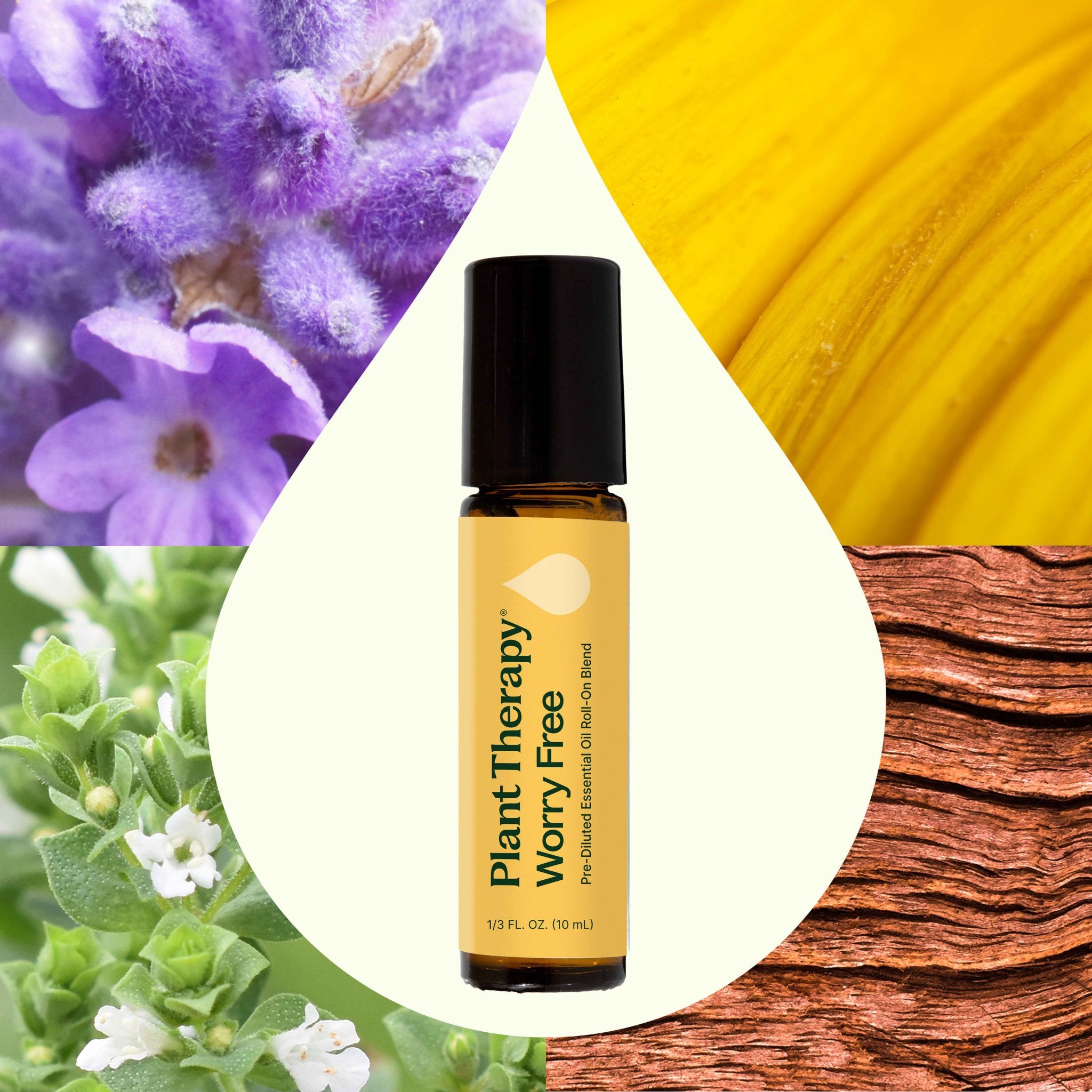 Worry Free™ Essential Oil Blend Pre - Diluted Roll - On Plant Therapy
