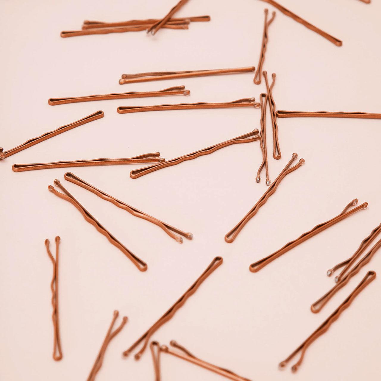 Bobby Pins 45pc Set - Brown