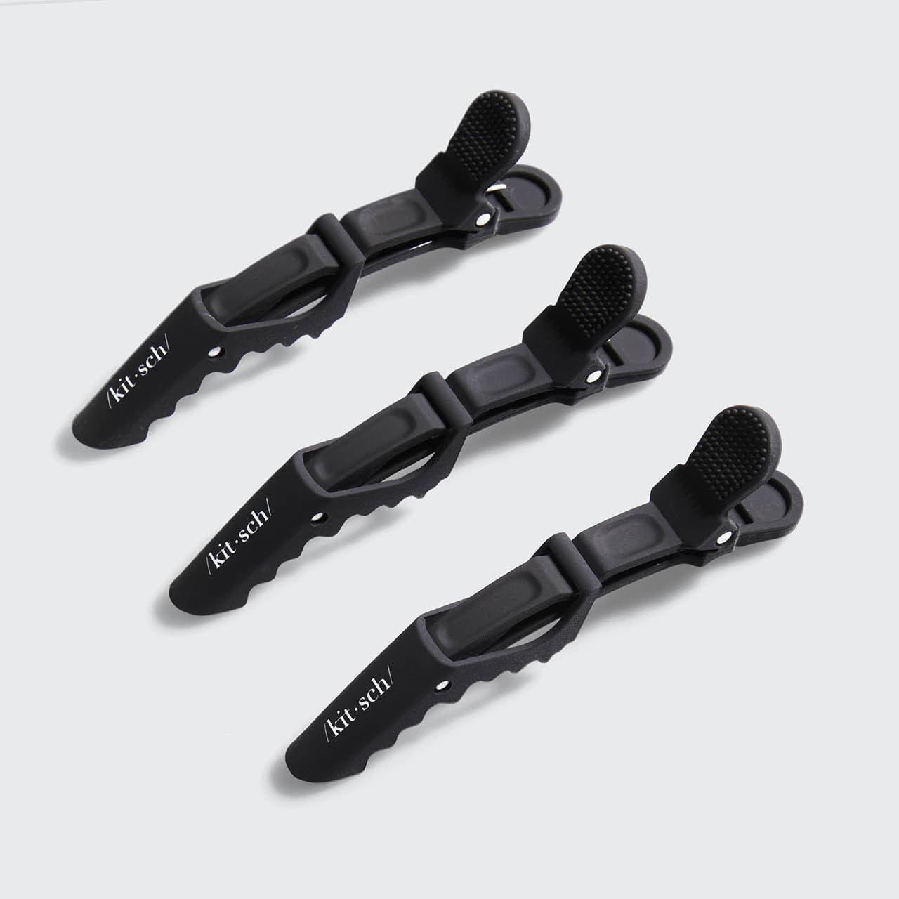 Crocodile Clips 3pc Set - Black