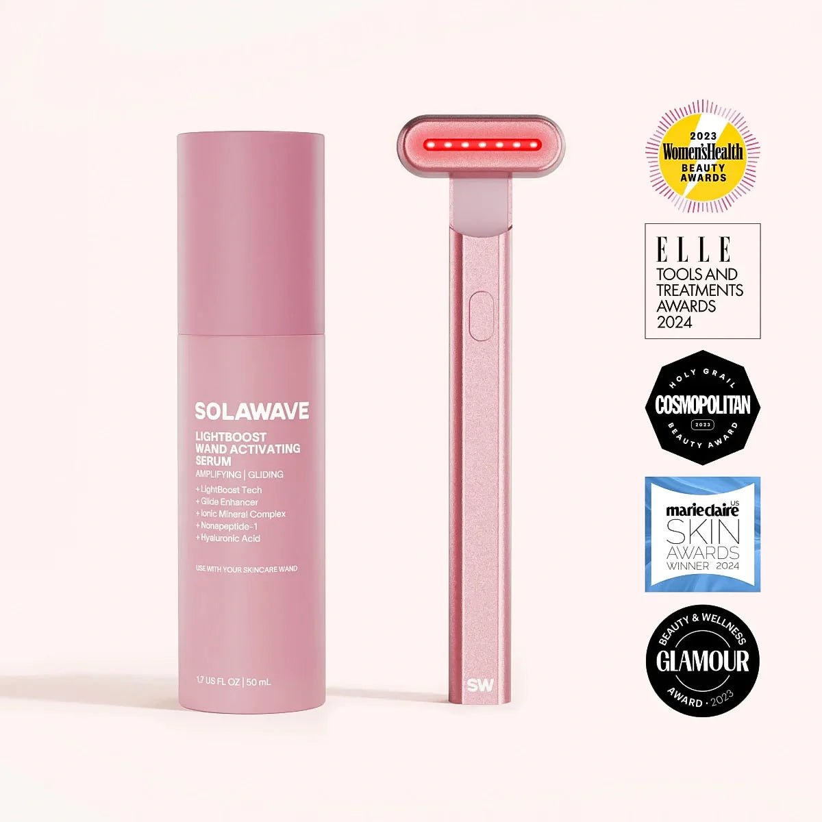 4 - in - 1 Red Light Therapy Wand & Activating Serum Kit Solawave