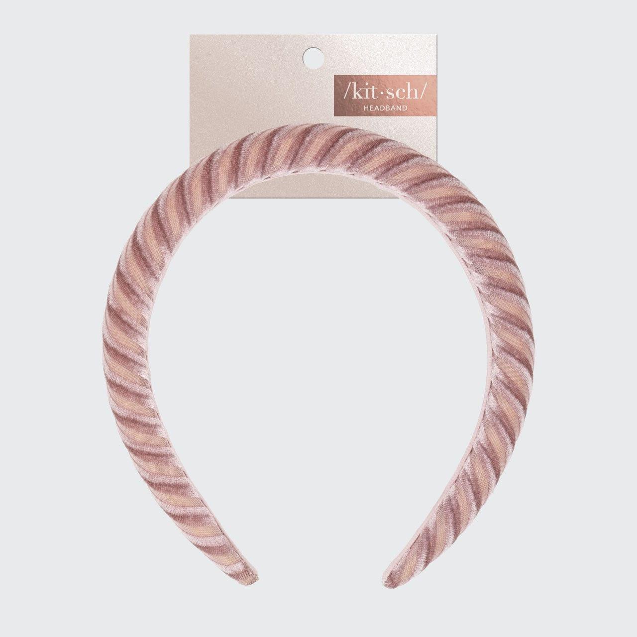 Padded Velvet Headband - Blush - Nanaka