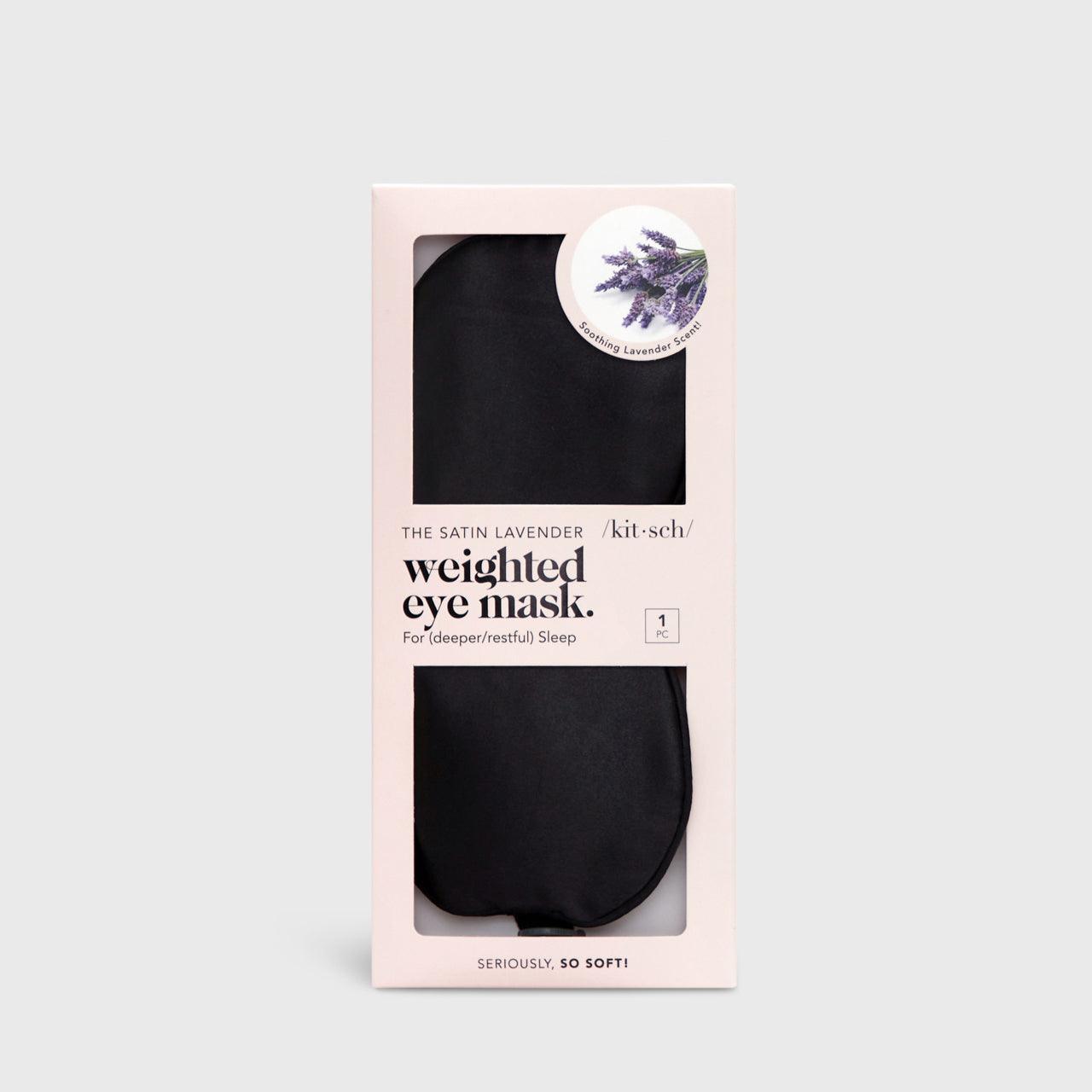 The Lavender Weighted Satin Eye Mask - Nanaka