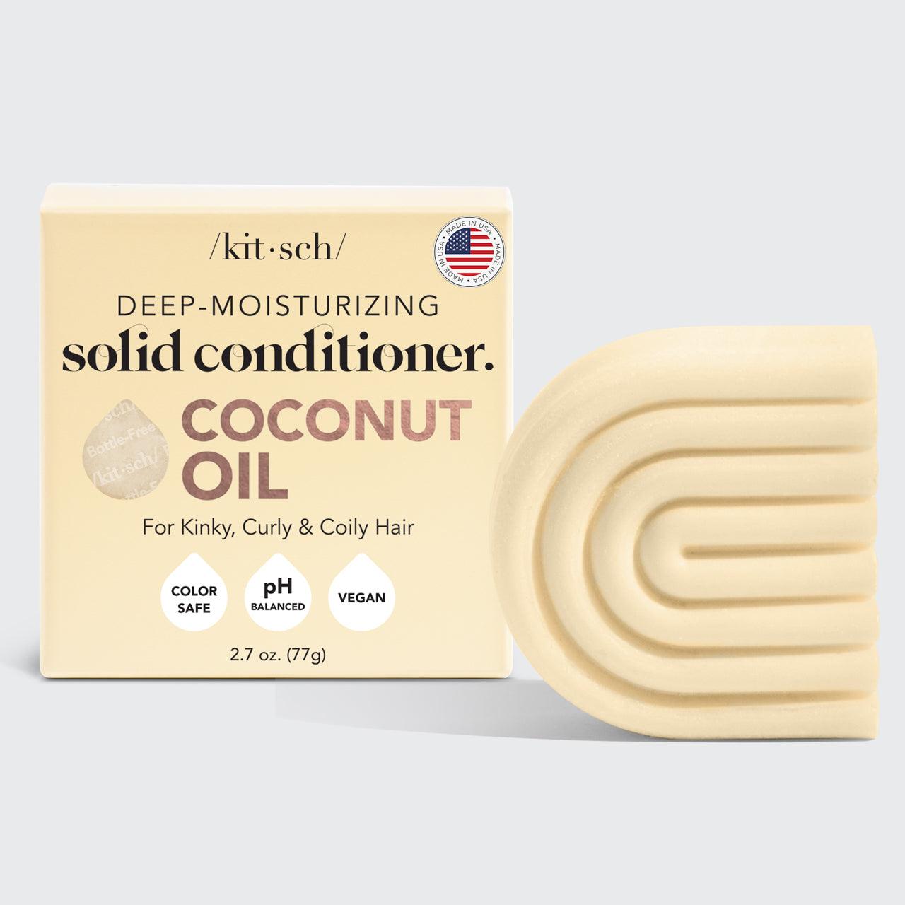 Coconut Oil Conditioner Bar for Dry Damaged Hair - Nanaka