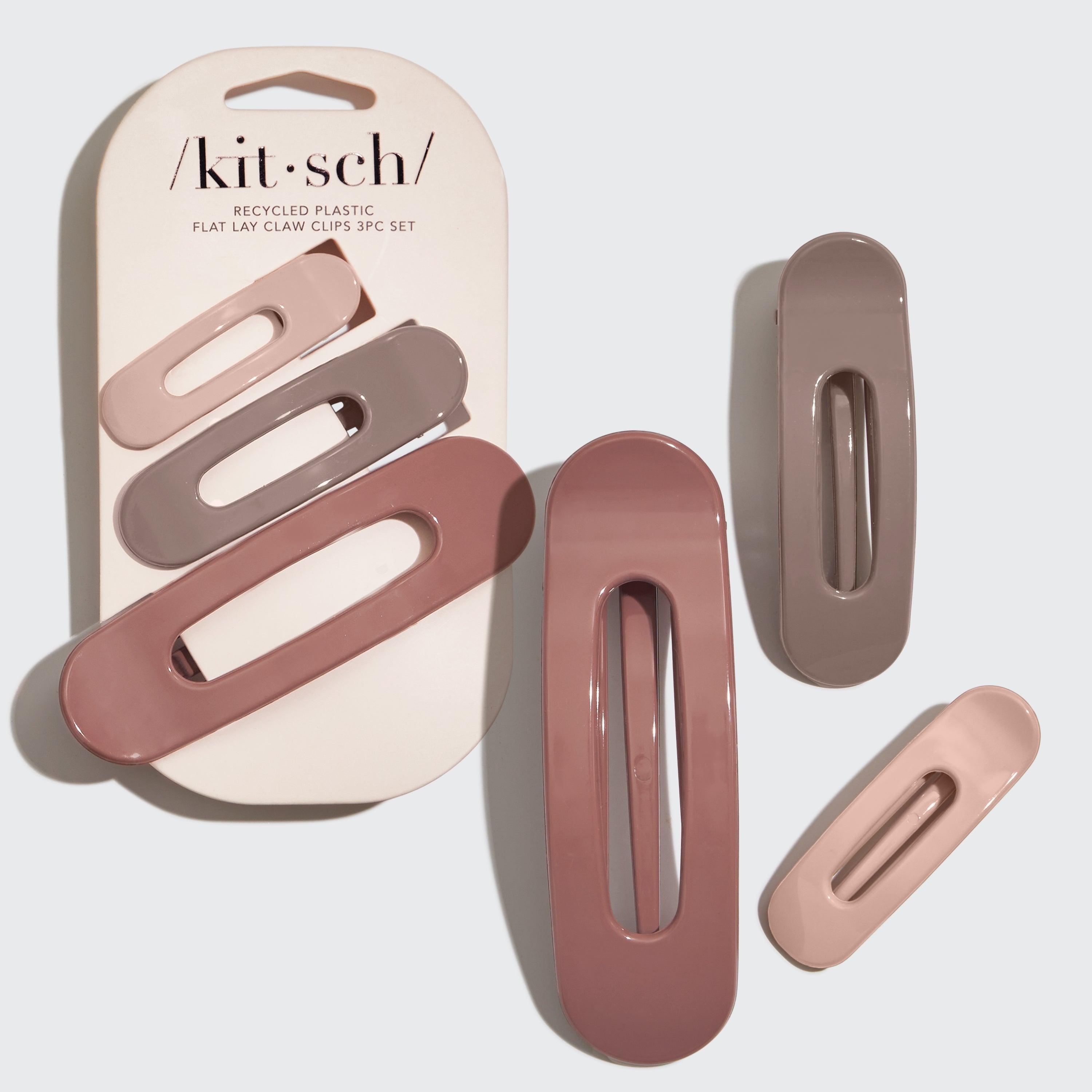 Flat Lay Claw Clip 3pc Flat- Terracotta - Nanaka