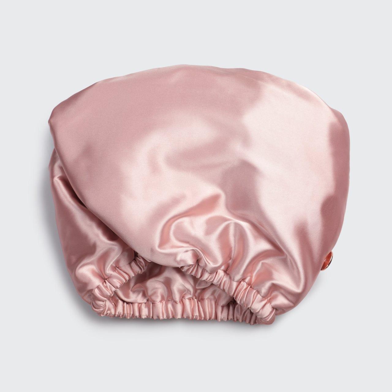 Blush Satin Wrapped Hair Towel