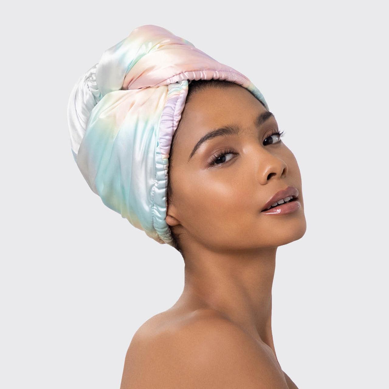 Aura Satin Wrapped Hair Towel