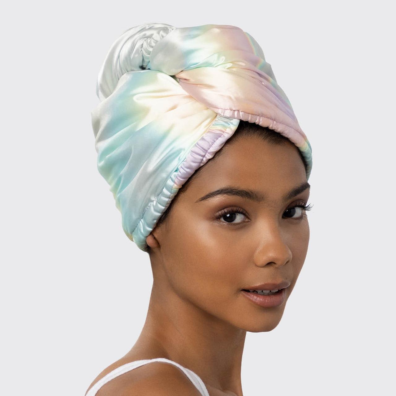 Aura Satin Wrapped Hair Towel