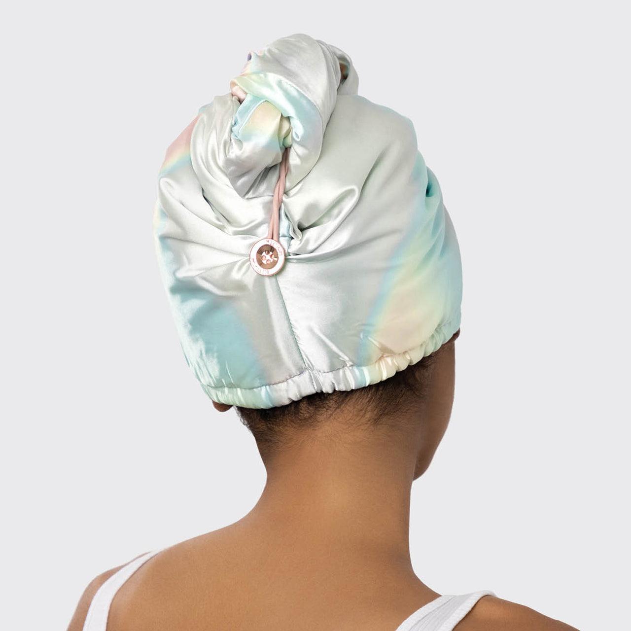 Aura Satin Wrapped Hair Towel