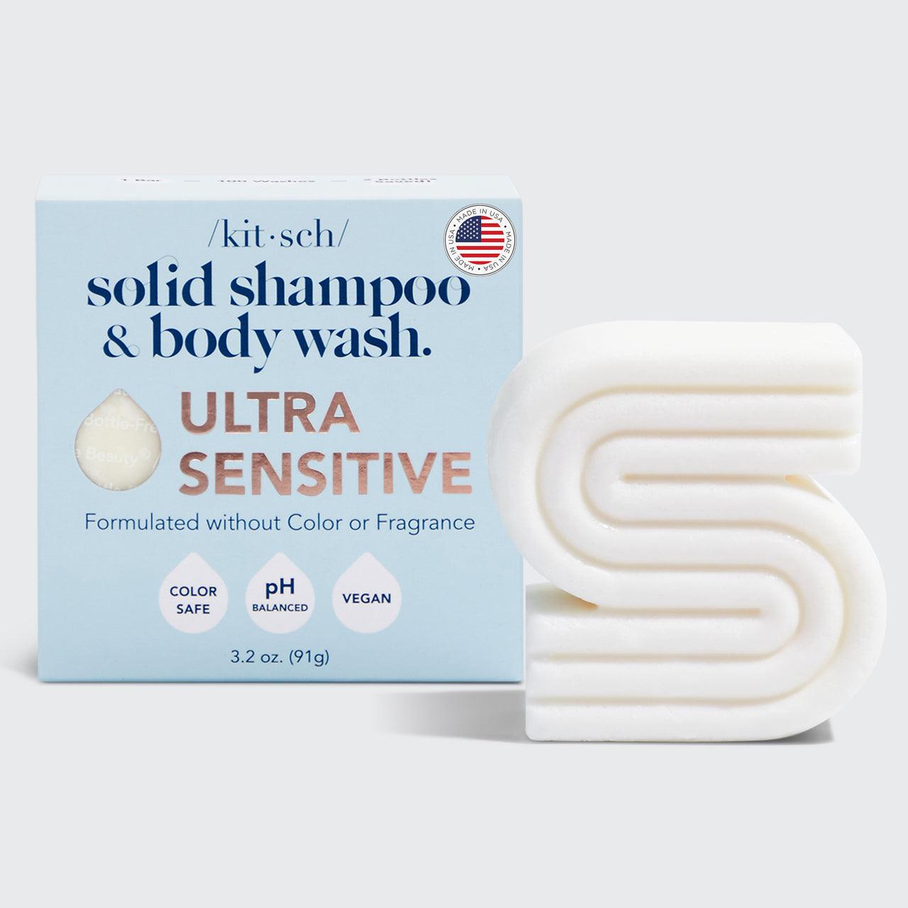 Ultra Sensitive Shampoo & Body Wash Bar Fragrance Free - Nanaka