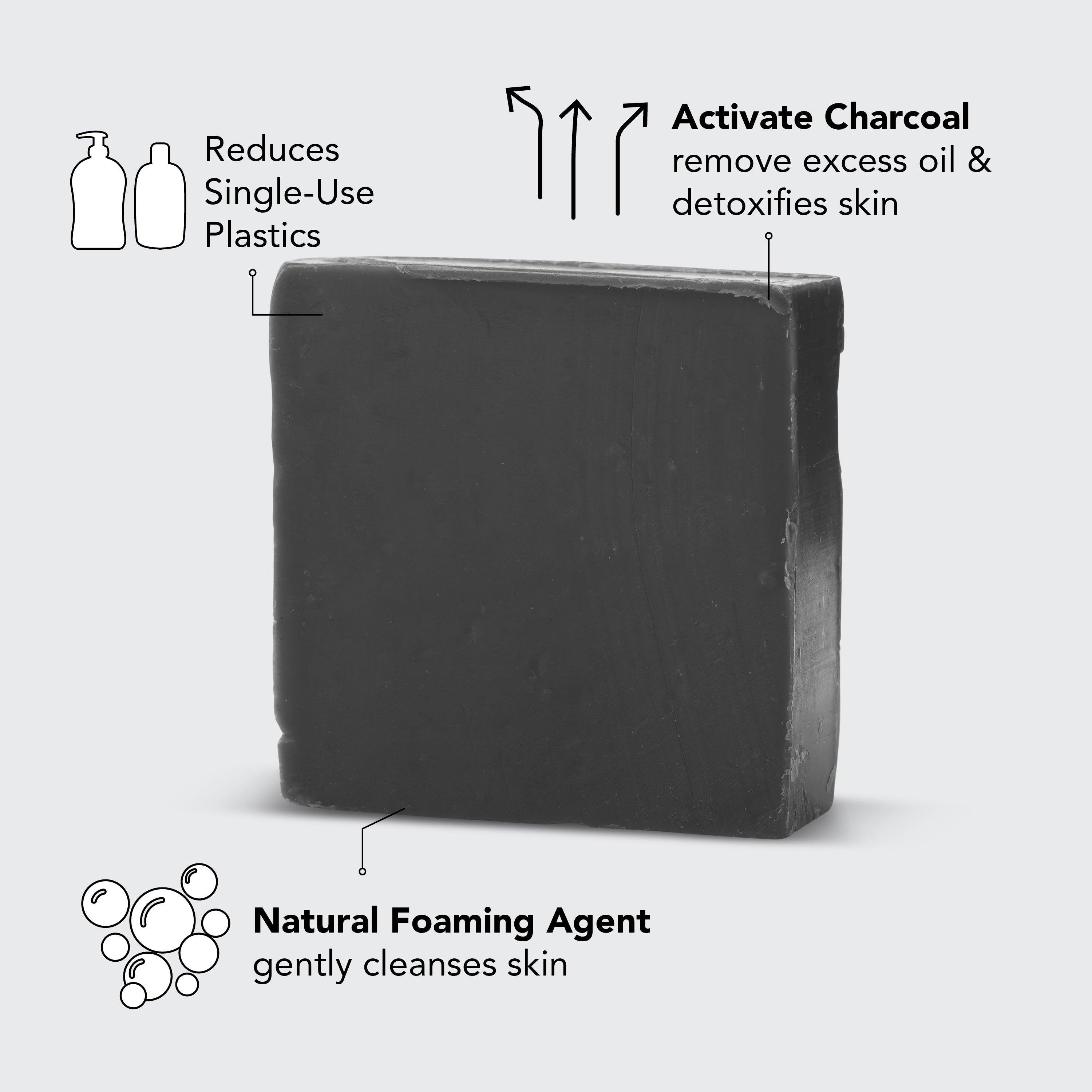 Charcoal Detoxifying Body Wash Bar - Nanaka