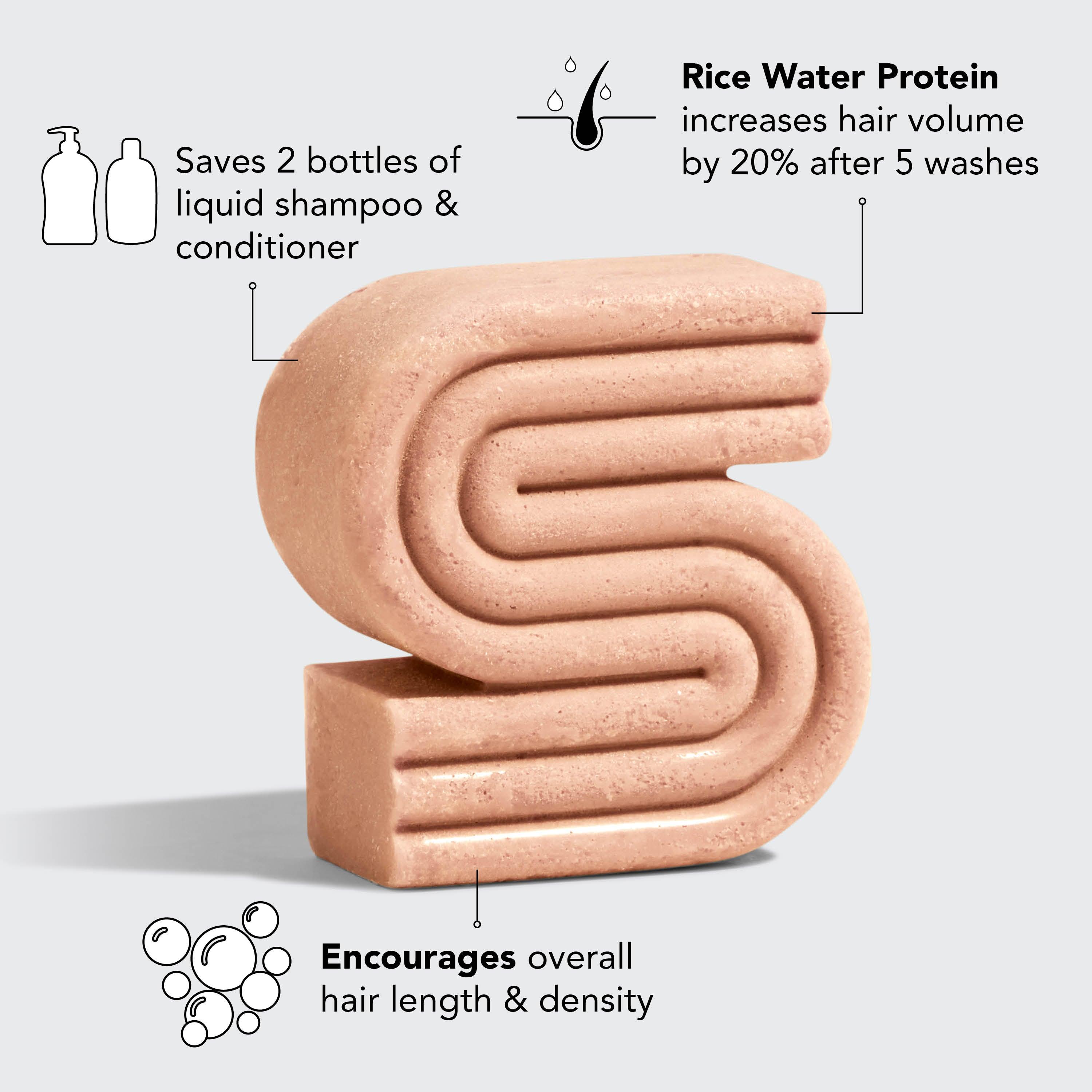 Rice Water Shampoo Bar for Hair Growth - Nanaka