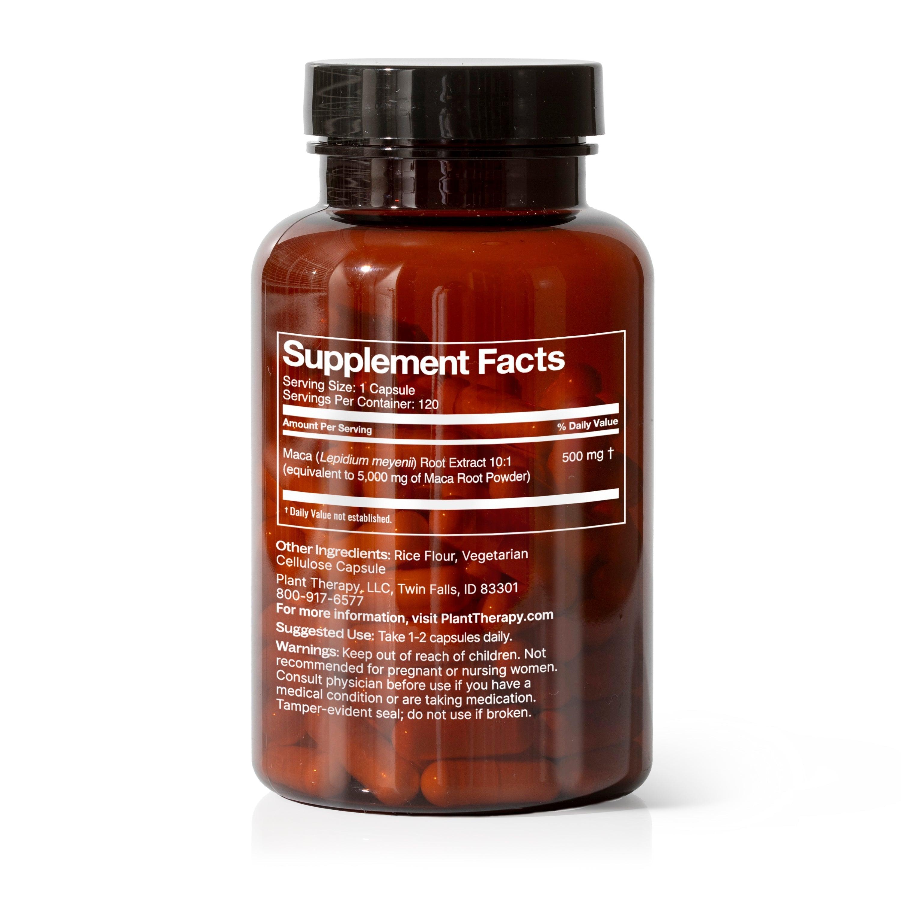 Maca Root Herbal Supplement - 120 Capsules