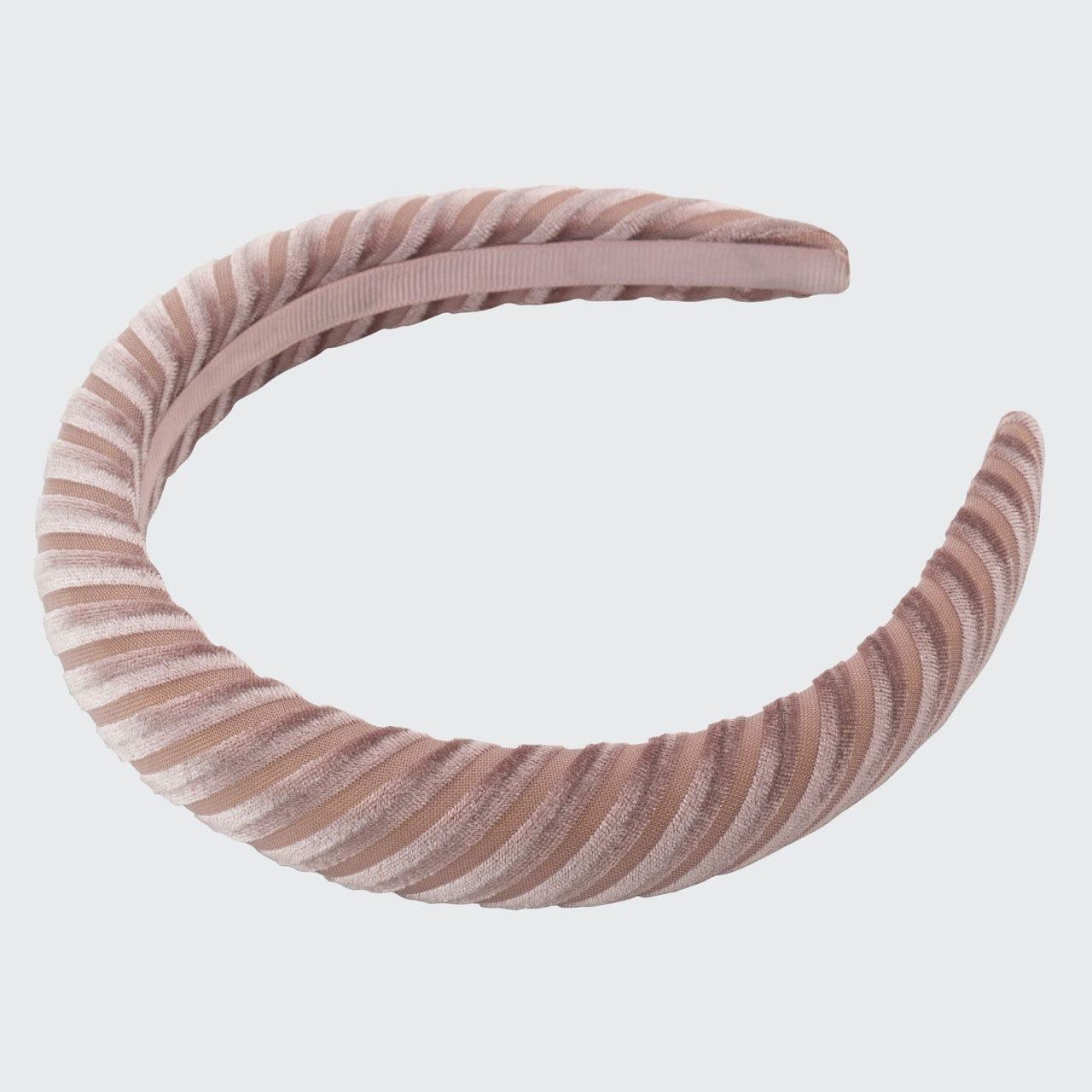 Padded Velvet Headband - Blush - Nanaka