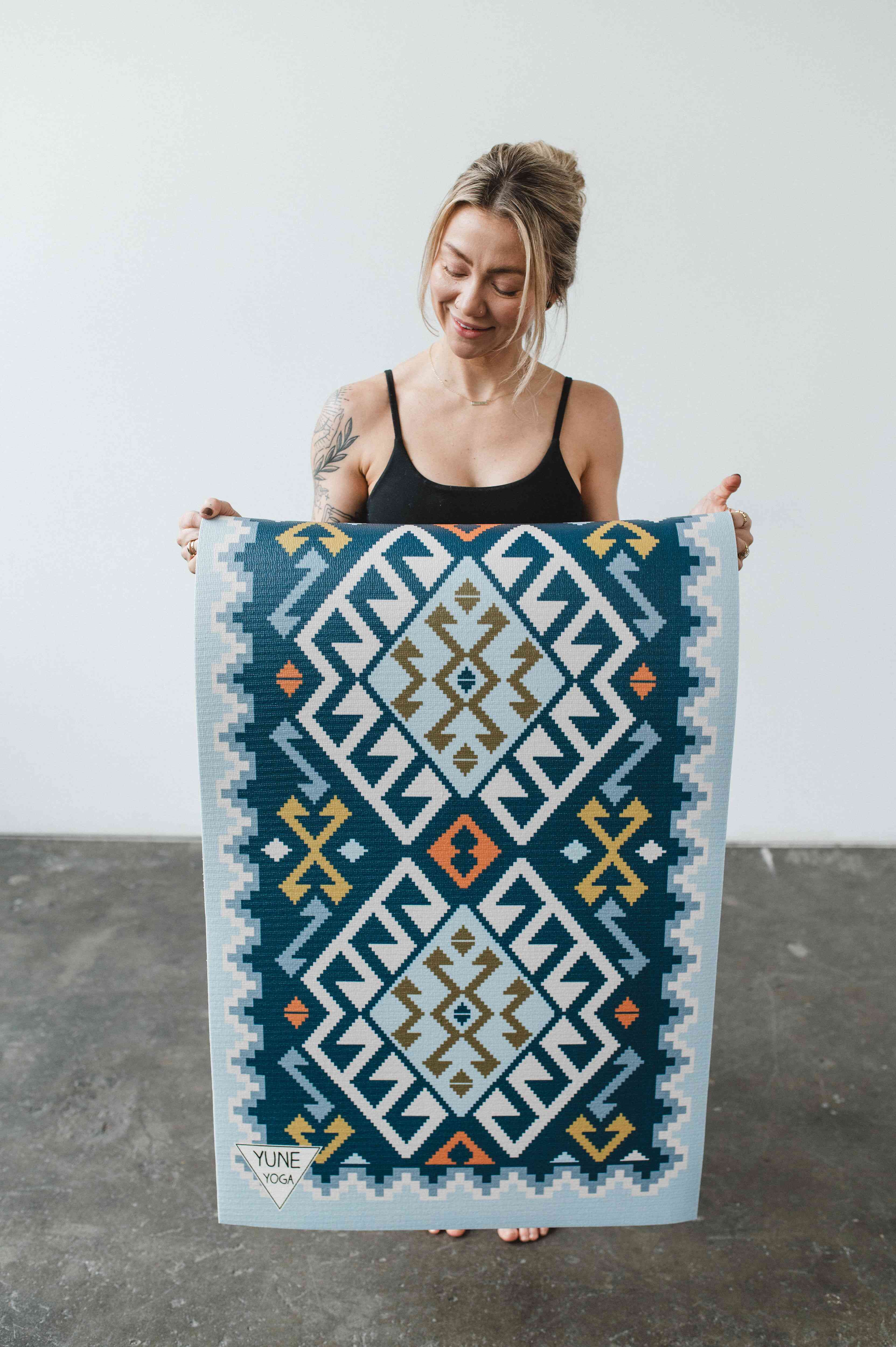 Yoga Mat | 6mm Thick | Blue | Non-Slip | Eco Friendly | Yune Yoga | Moab River