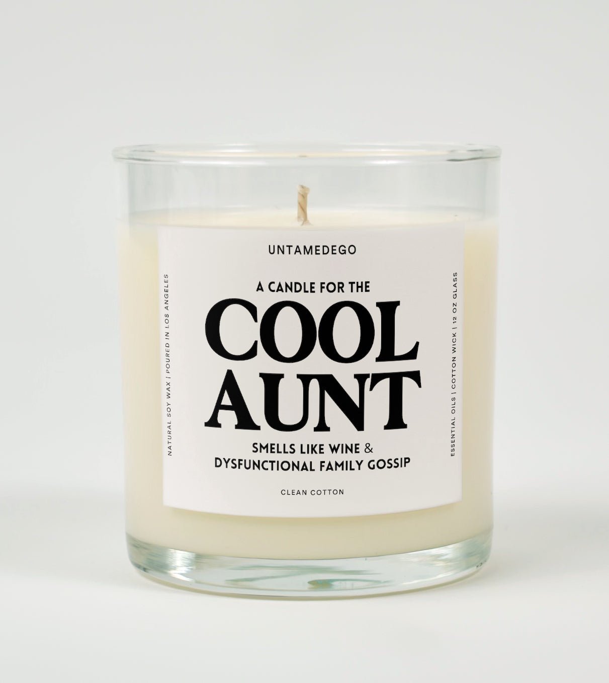 A Candle For The Cool Aunt Glass Candle UntamedEgo LLC.