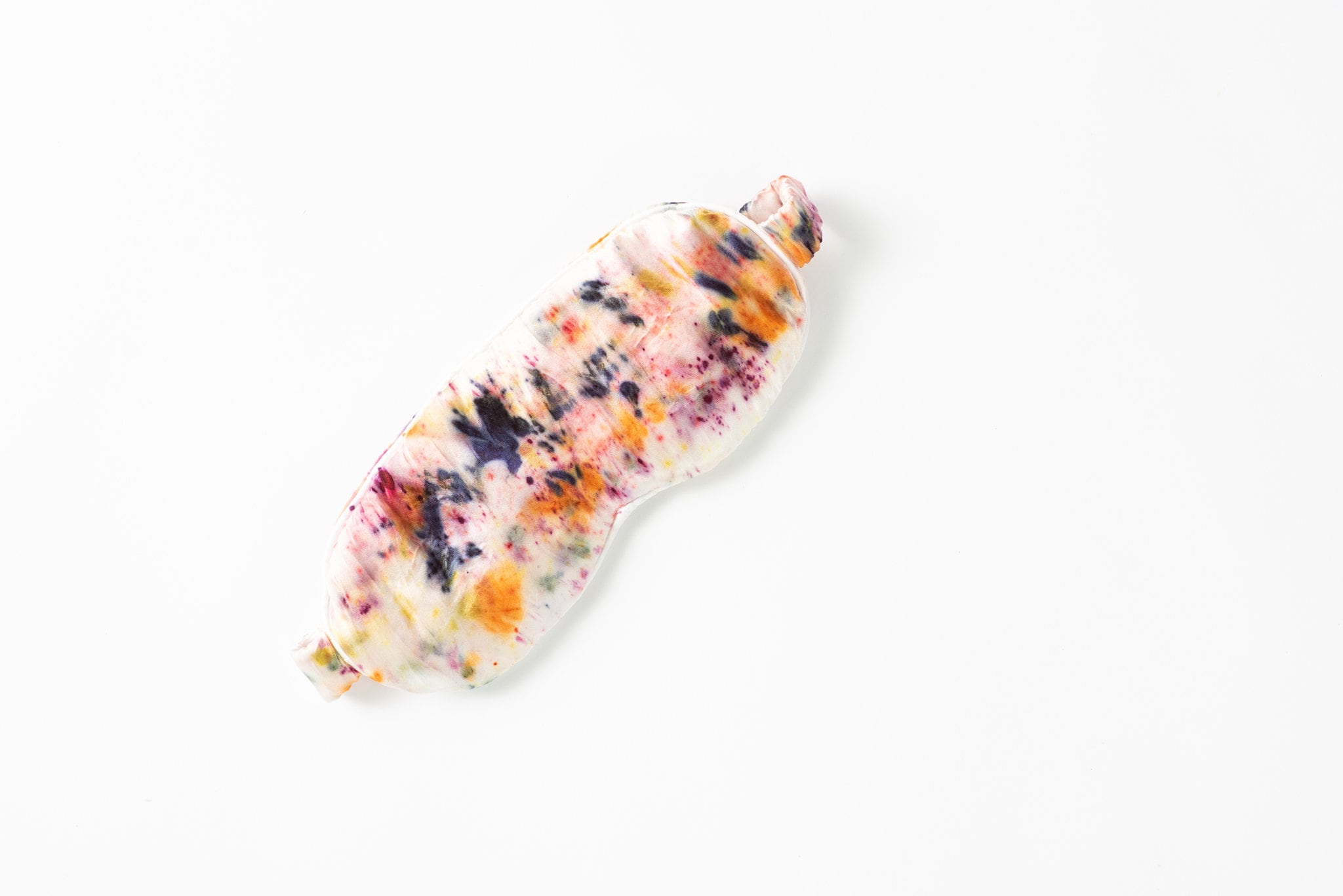 Abstract Botanically Dyed Silk Sleep Mask dyekween