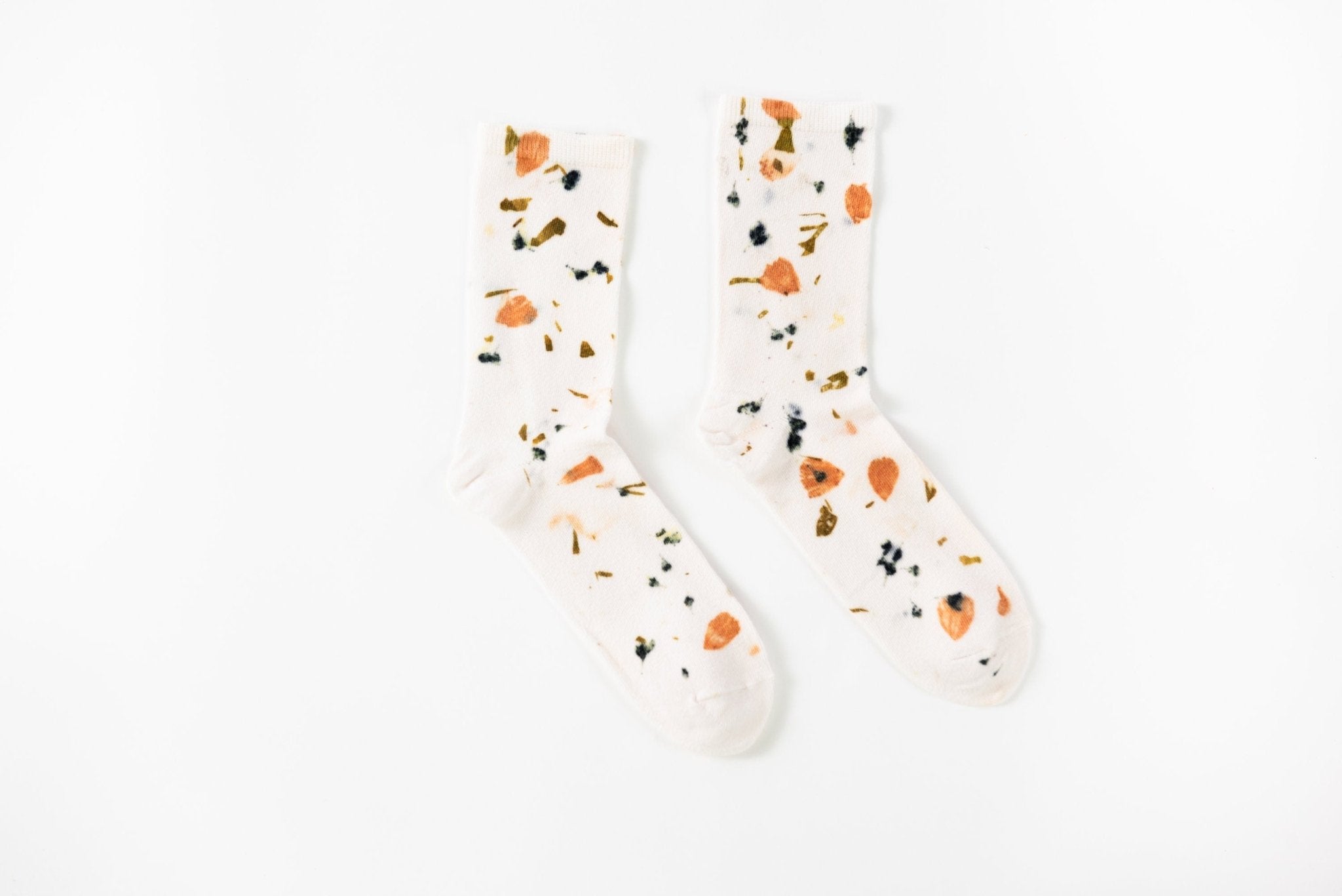 Abstract Bundle Dyed Cotton Crew Sock dyekween