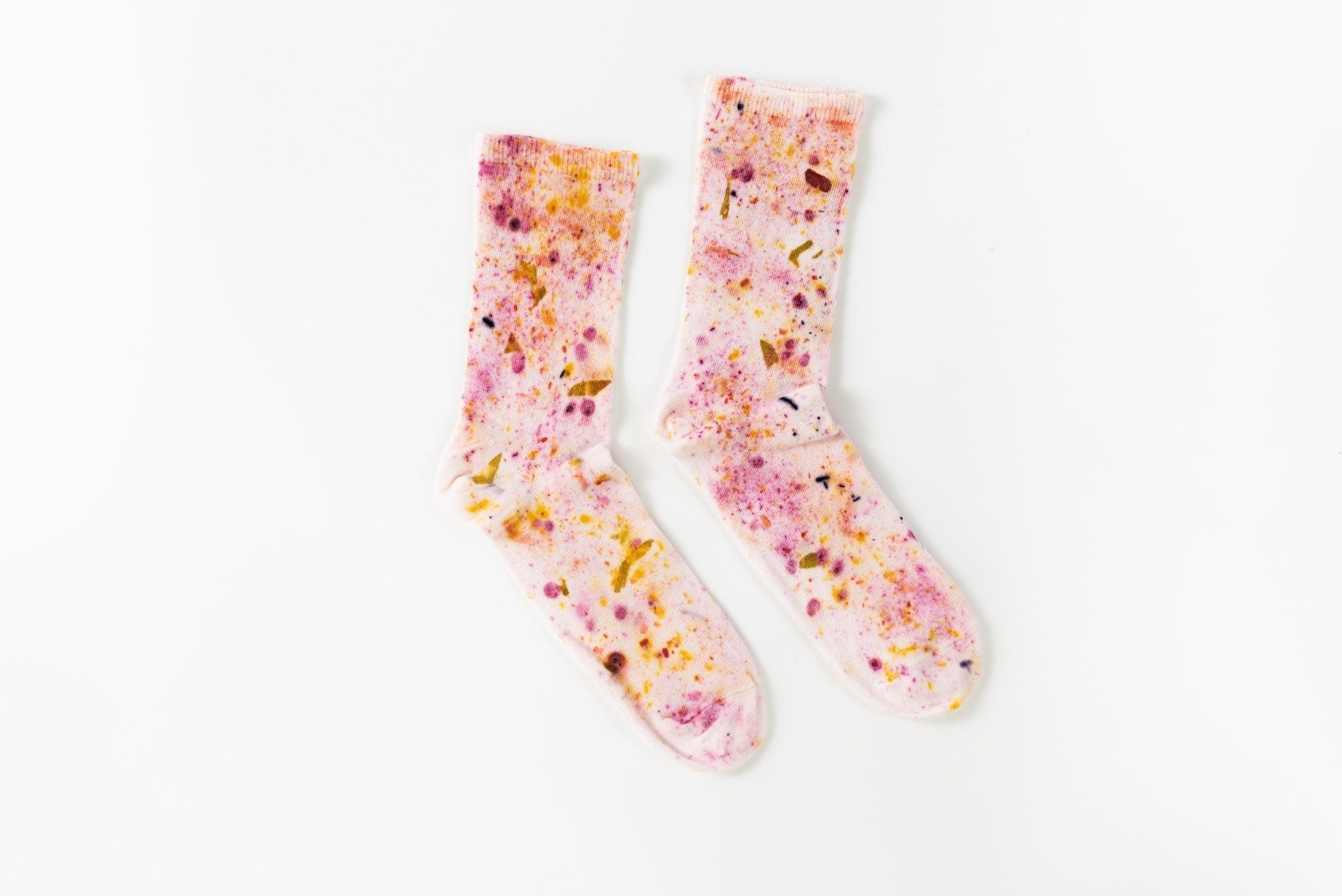 Abstract Bundle Dyed Cotton Crew Sock dyekween