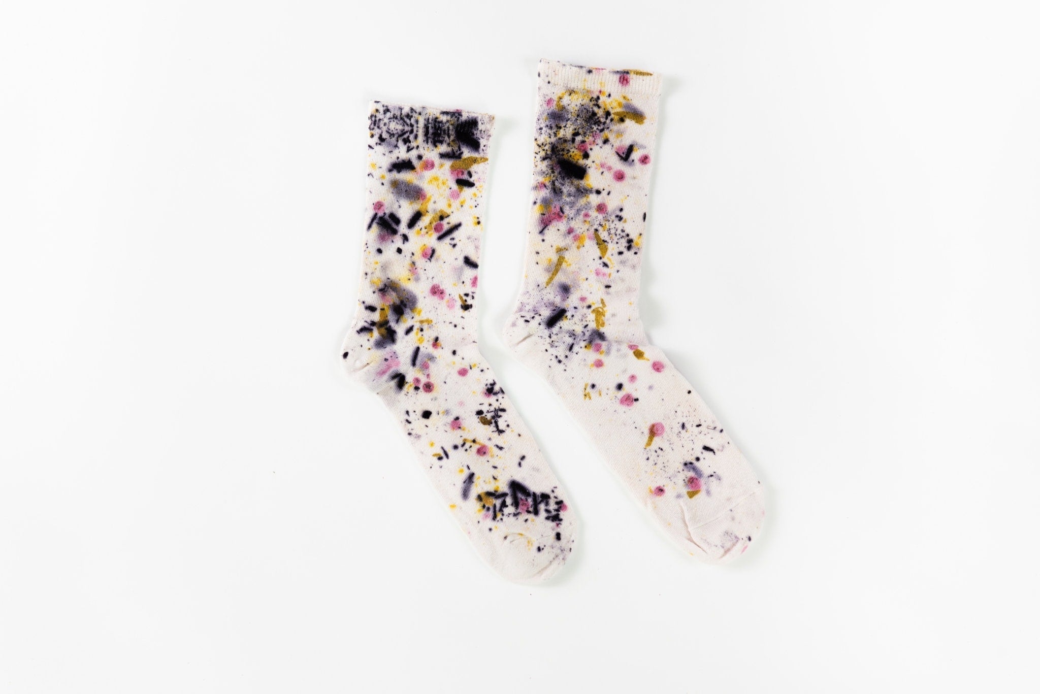 Abstract Bundle Dyed Cotton Crew Sock dyekween