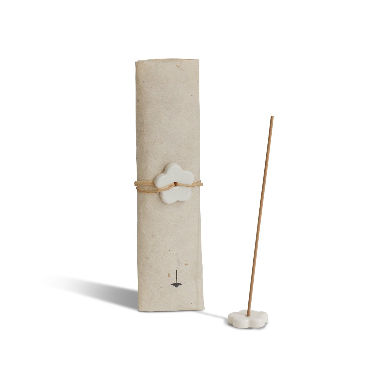 Aged Indian Sandalwood Incense Stick Set – 30 Sticks with Ceramic Holder CEDAR AND MYRRH