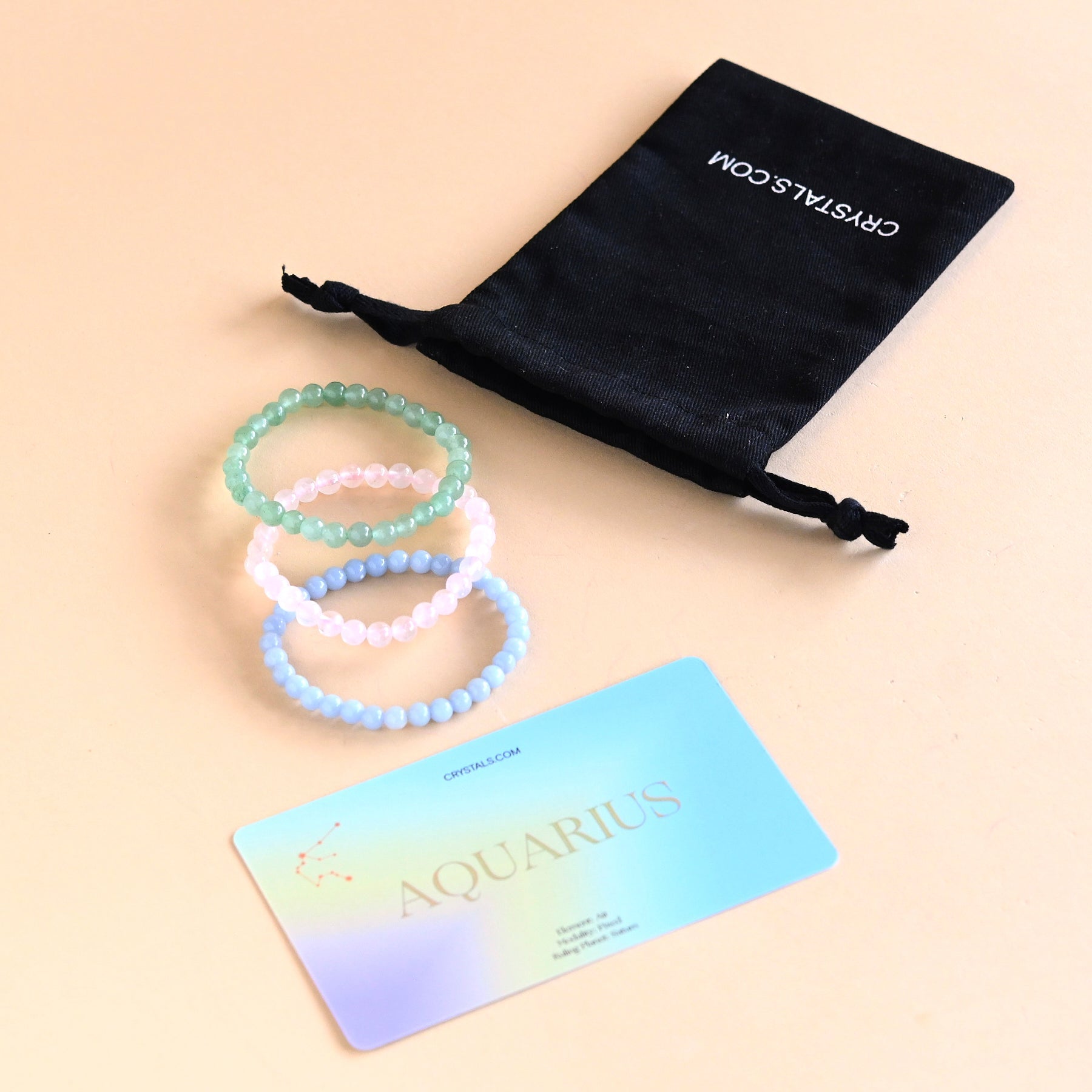 Aquarius Bracelet Trio CRYSTALS.COM