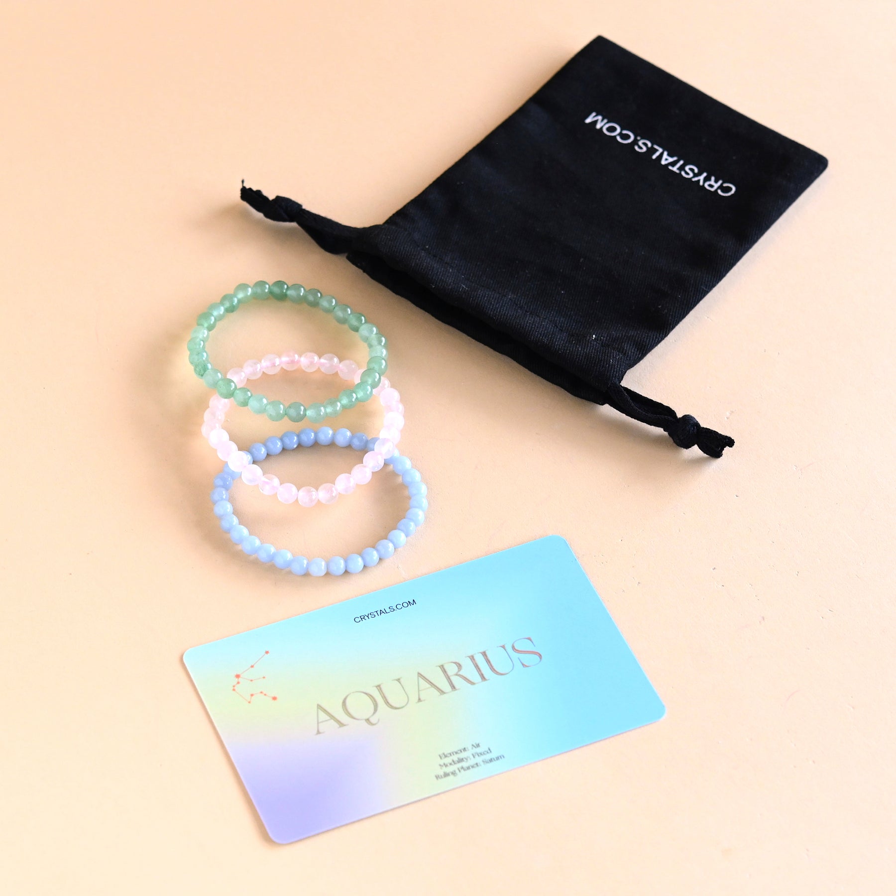 Aquarius Bracelet Trio CRYSTALS.COM