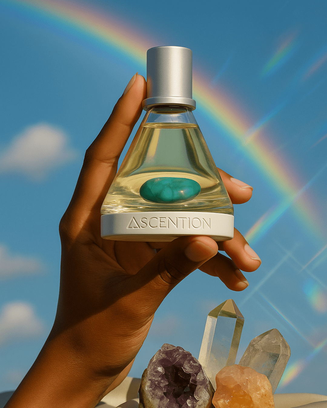 Ascent To Inspire With Amazonite Perfume Ascention Beauty - Wellness Clean Cruelty - Free Vegan Perfume