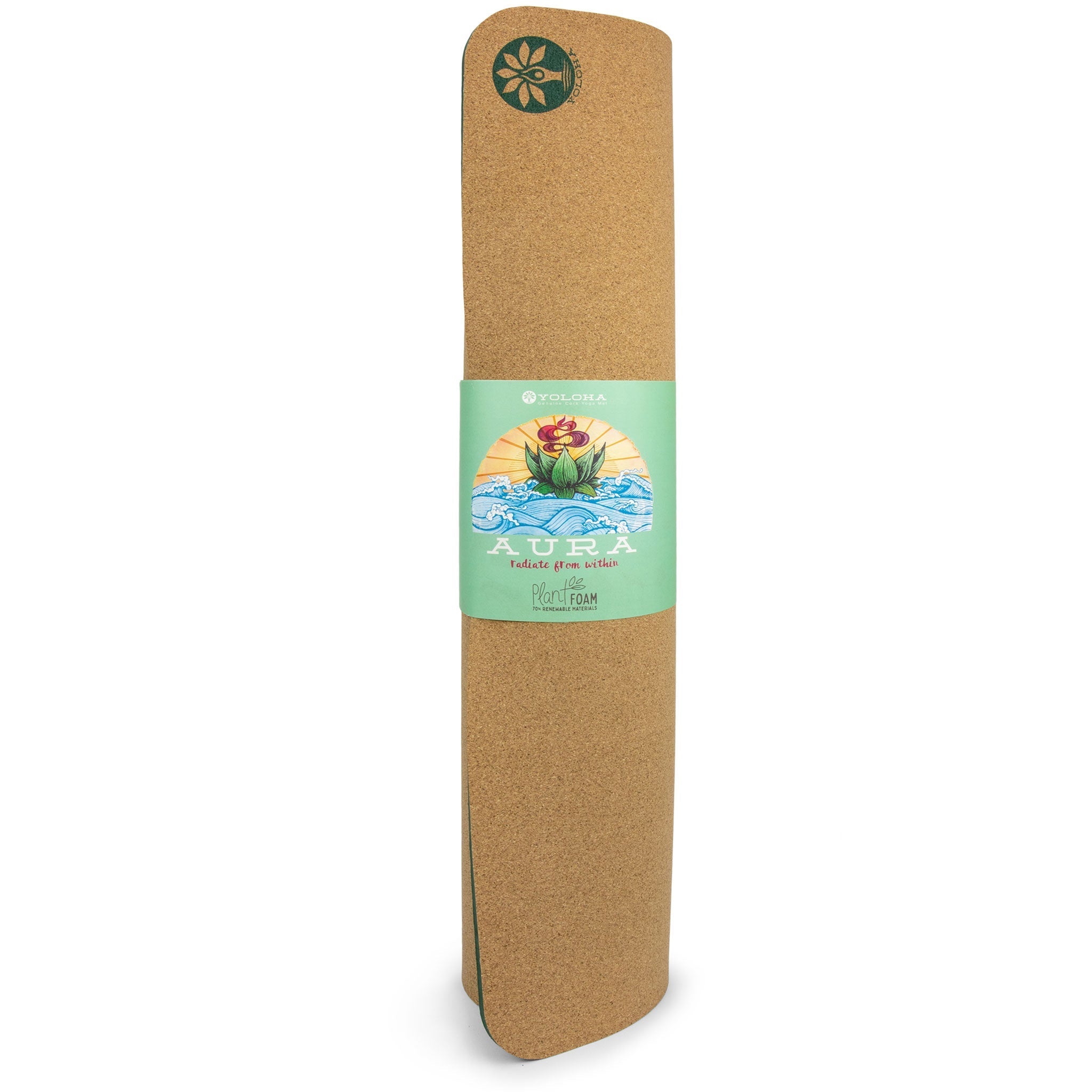Balance and Unity Aura Cork Yoga Mat Yoloha Yoga