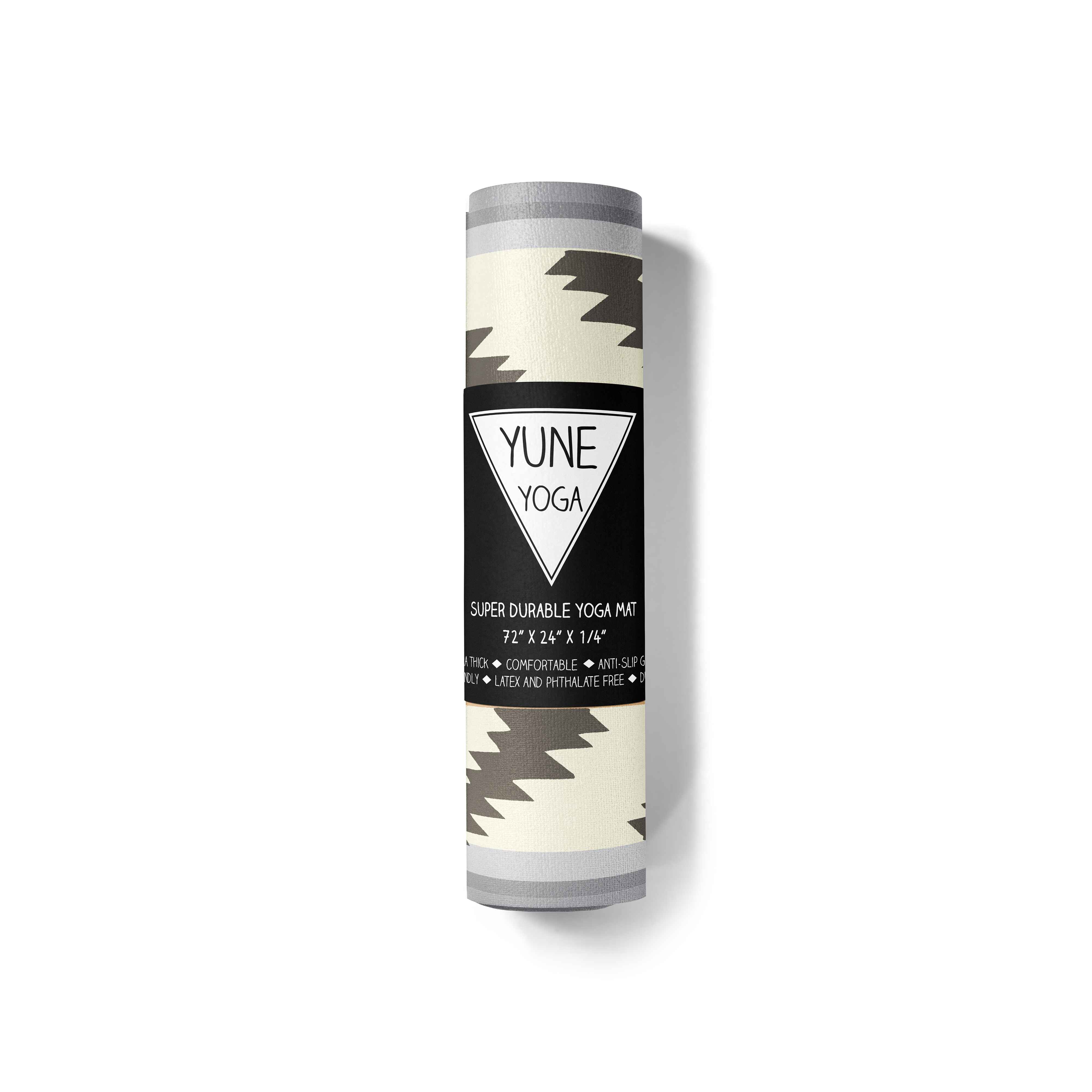Bear Creek Sand Yoga Mat – 6 mm Extra Thick, Double-Sided Non-Slip, Eco-Friendly PER with Neutral Sand Tone Design | Yune Yoga